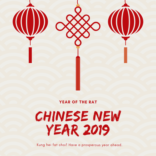 calendário de férias do ano novo chinês de 2019
